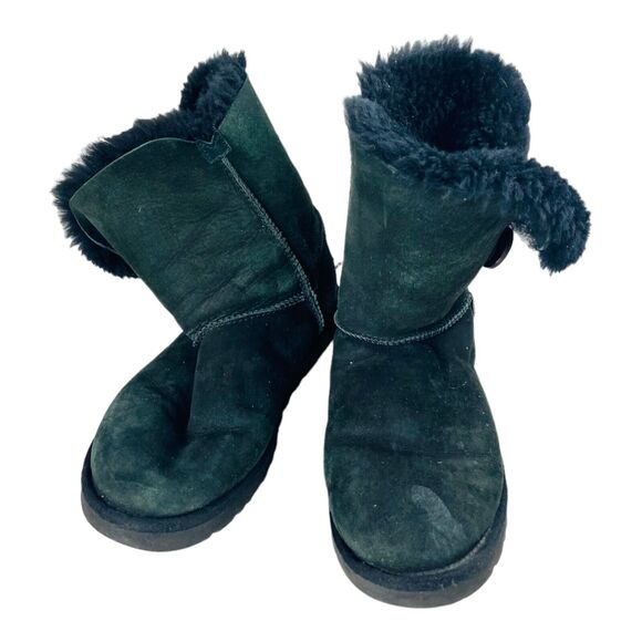 UGG Australia Women's Bailey Sheepskin Shearling Winter Ankle Boots Black US 8 - Picture 7 of 12